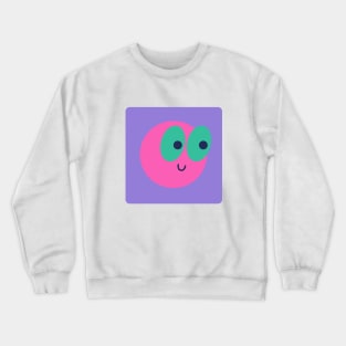 Pink Smiley Face Crewneck Sweatshirt